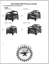 Load image into Gallery viewer, EZ Assemble (Collapsible) Fire Pits - Messenger or IG Order