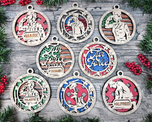 Load image into Gallery viewer, AIR FORCE CHRISTMAS ORNAMENTS