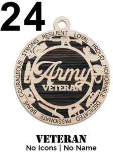 ARMY CHRISTMAS ORNAMENTS