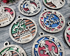 AIR FORCE CHRISTMAS ORNAMENTS