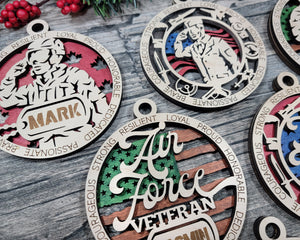 AIR FORCE CHRISTMAS ORNAMENTS