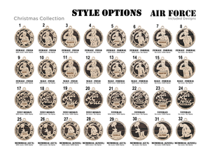 AIR FORCE CHRISTMAS ORNAMENTS