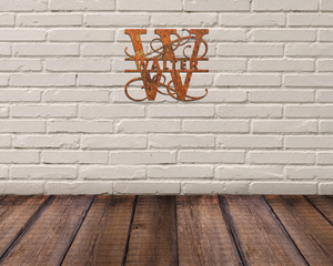 "Swirl Style" Split Letter Monogram