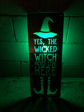 Load image into Gallery viewer, Witch Lives Here - 30” sign