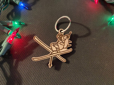 Skier Keychain