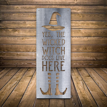 Load image into Gallery viewer, Witch Lives Here - 30” sign