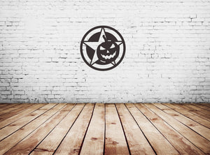 Jeep Star Jack-o-Lantern sign